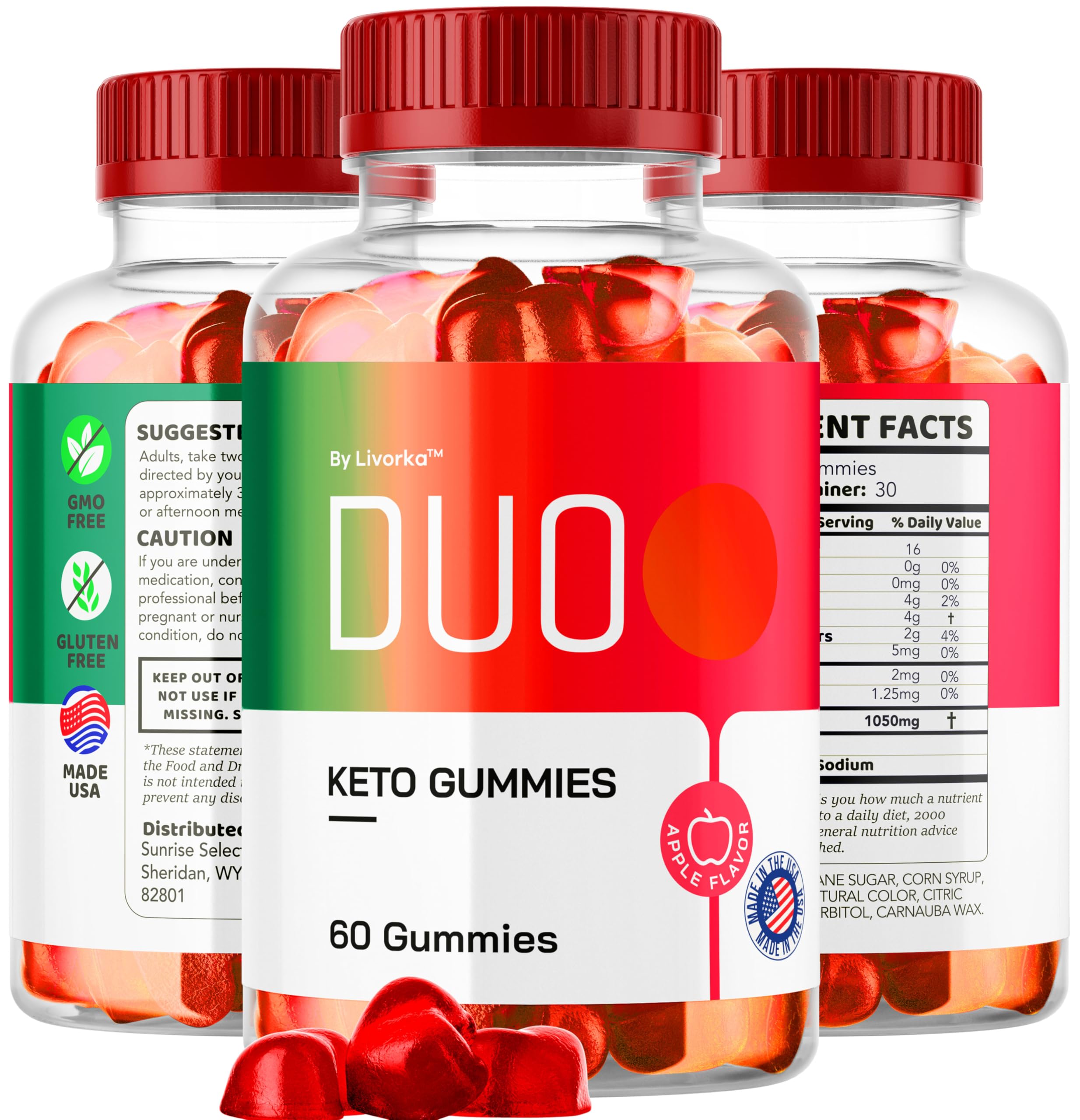 LIVORKA Duo Keto ACV Gummies premium chewables for daily intake