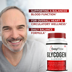 LIVORKA Easy Flow Glycogen capsules close-up shows easy-to-swallow design