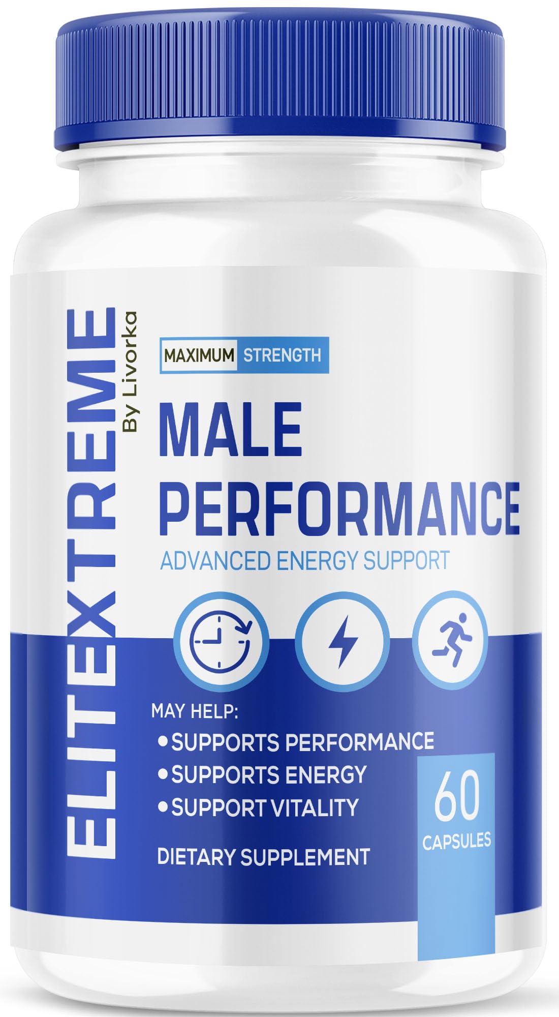 LIVORKA Elite Xtreme capsules main pack supports everyday wellness in a convenient bottle.