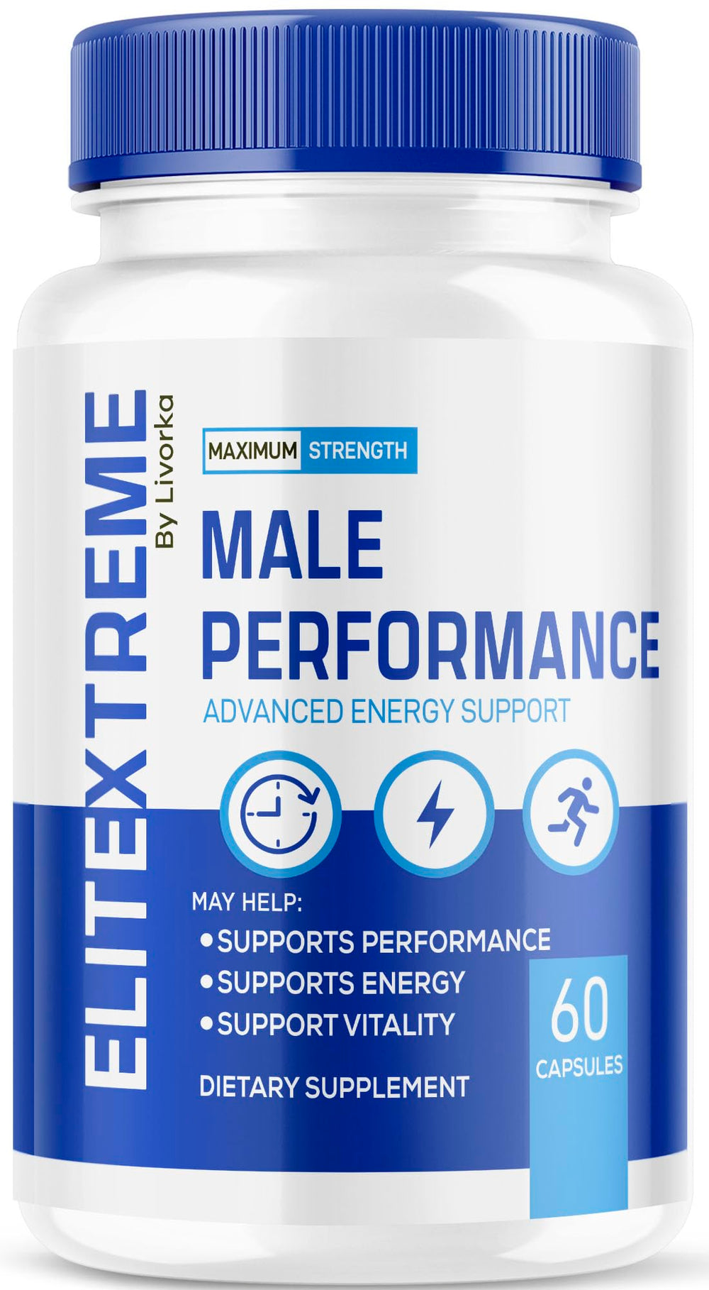 LIVORKA Elite Xtreme capsules main pack supports everyday wellness in a convenient bottle.