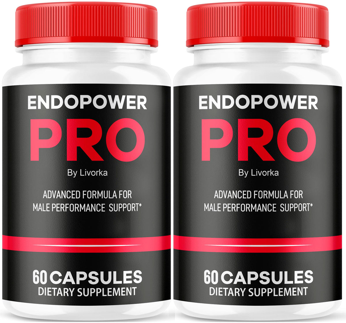 LIVORKA Endopower Pro pills bottle ready for daily use with clear labeling.