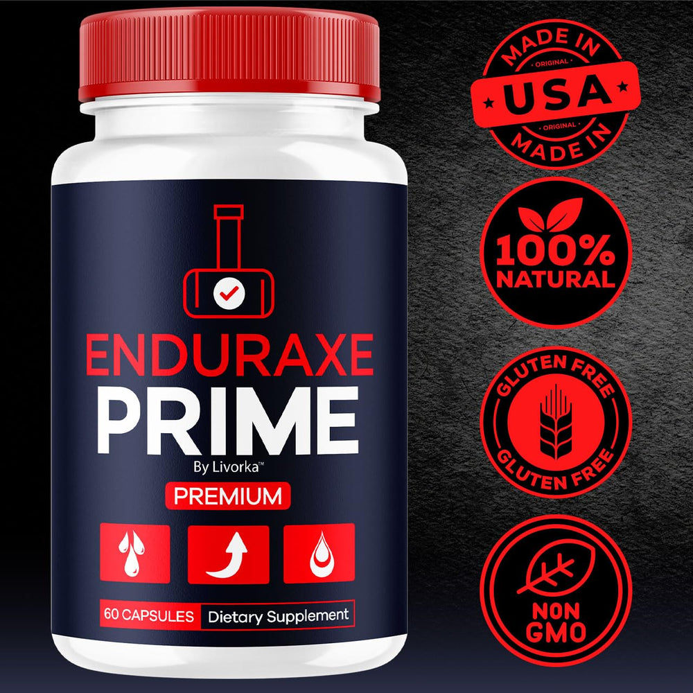Enduraxe Prime label shows natural formulation and brand reliability