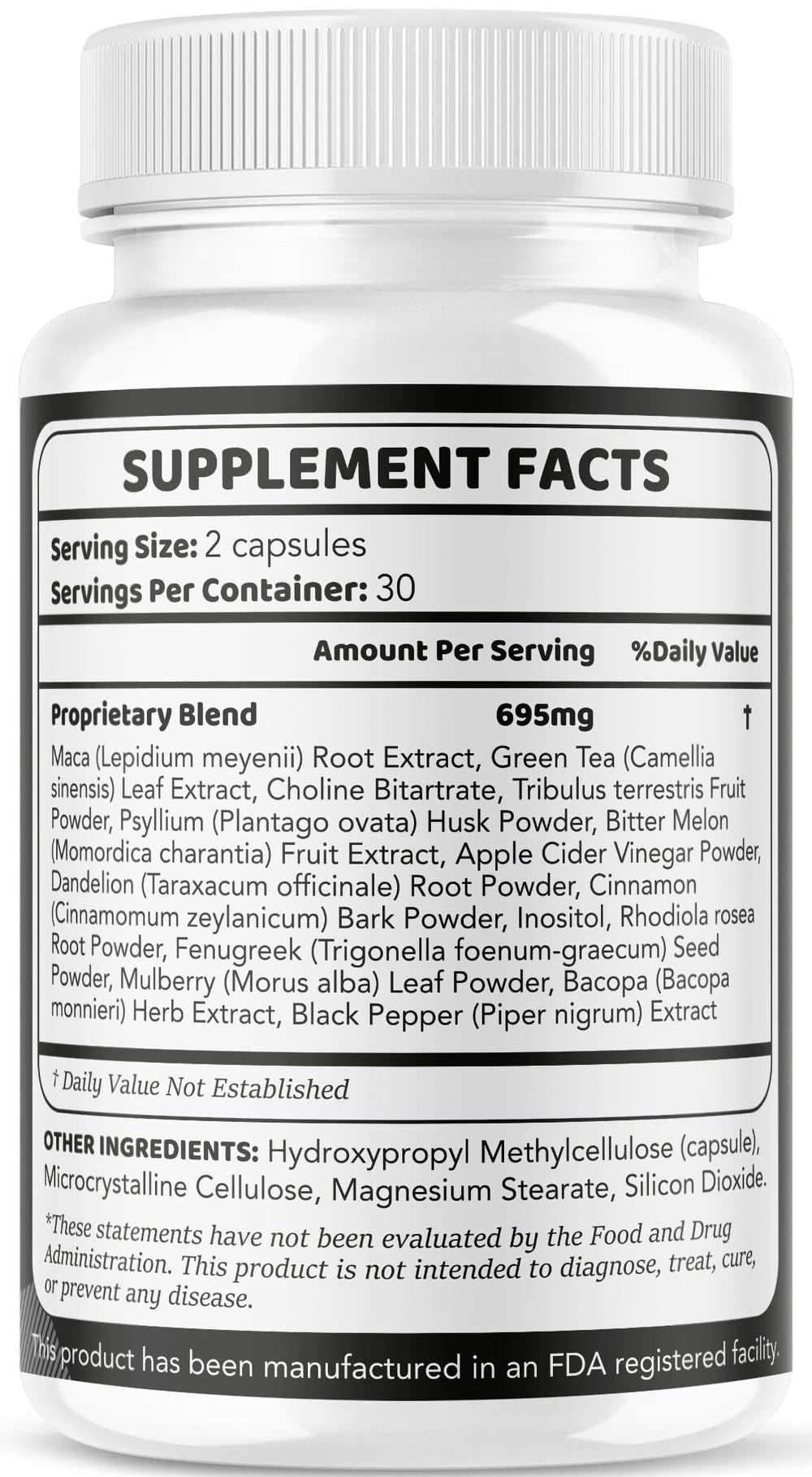 LIVORKA Ereturbo Pro ingredient list visual for natural components.