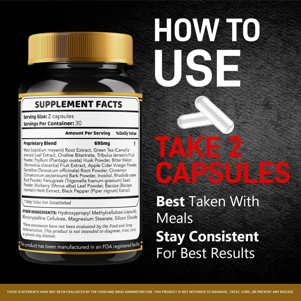 Ingredients-science label shows premium vitamins supporting overall wellness.