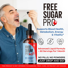 Livorka Free Sugar Pro Drops bottle back view for easy ingredient checks.