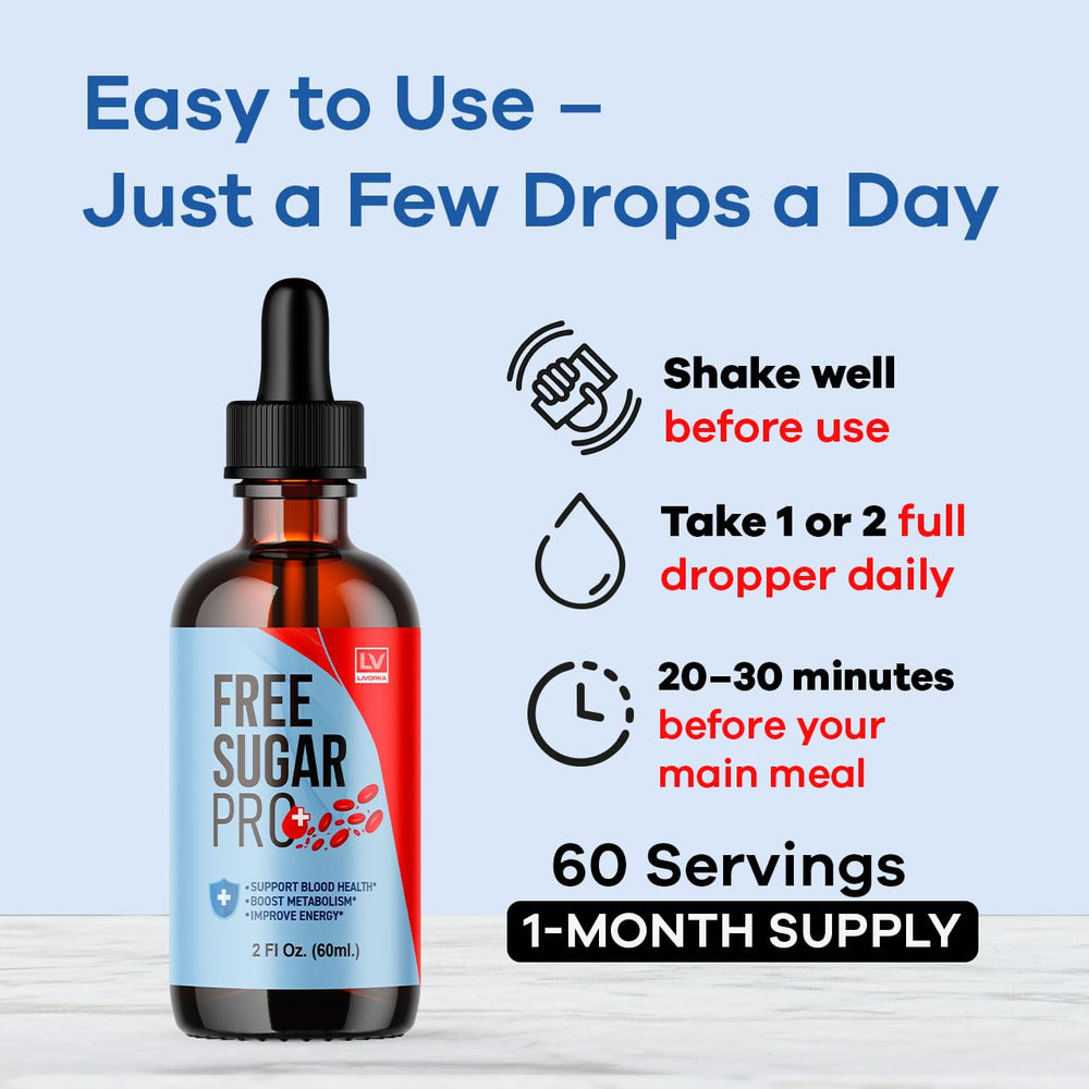 Livorka Free Sugar Pro Drops 3-pack shot for value.