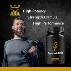 LIVORKA GaraHerb Plus label graphic highlights maximum strength herbal formula