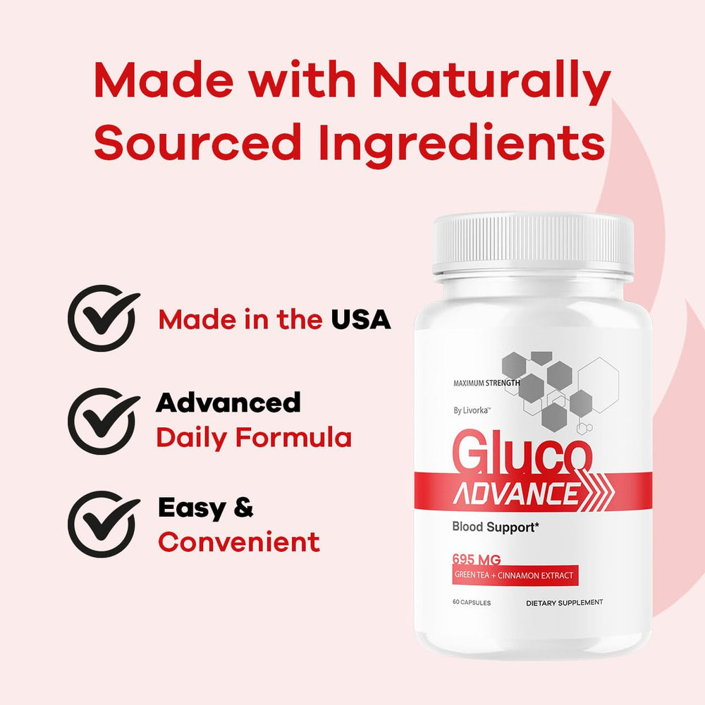 LIVORKA Gluco Advance bottle with glass communicates easy daily use.