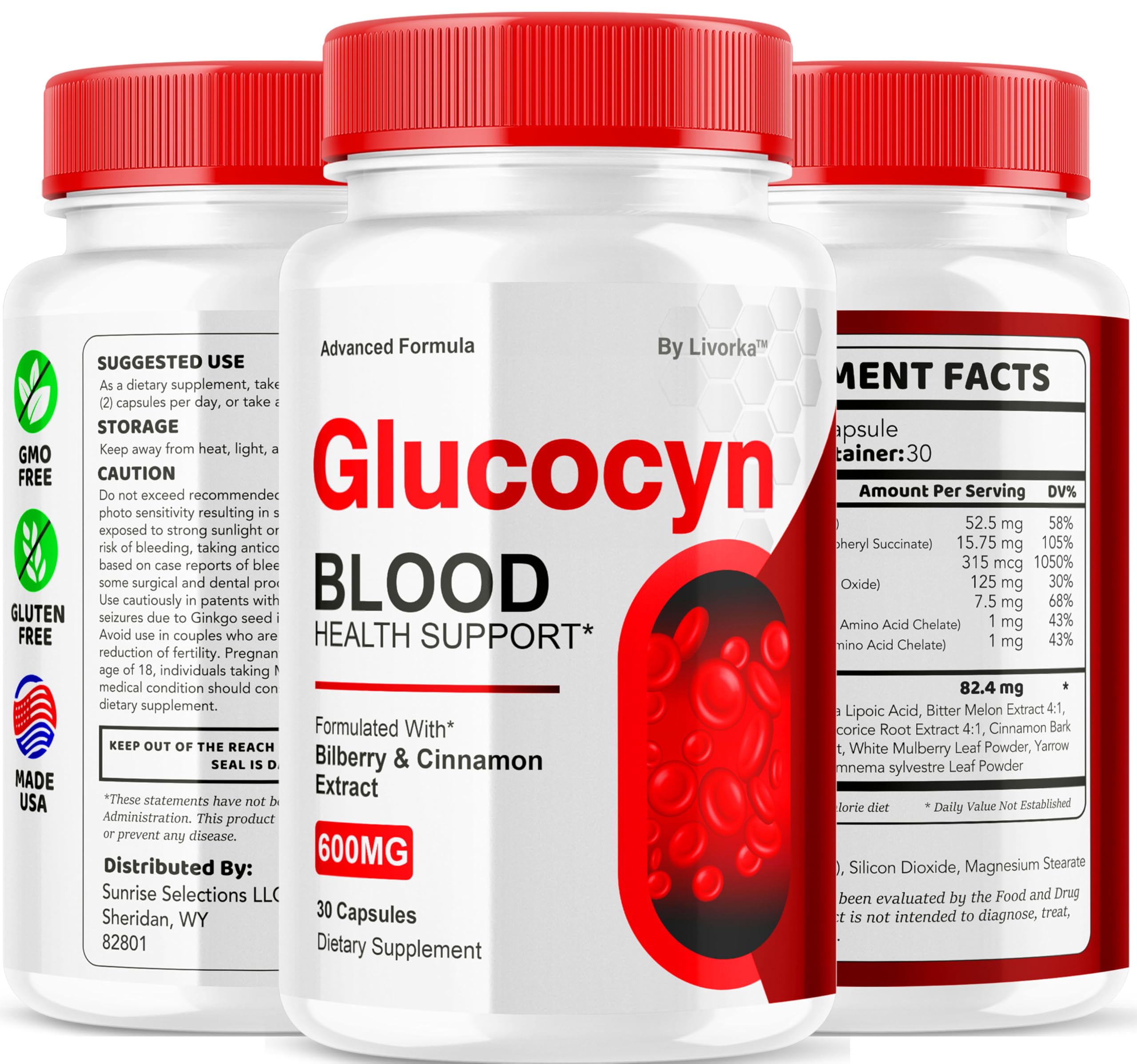 LIVORKA Glucocyn in-use with wellness-friendly context.