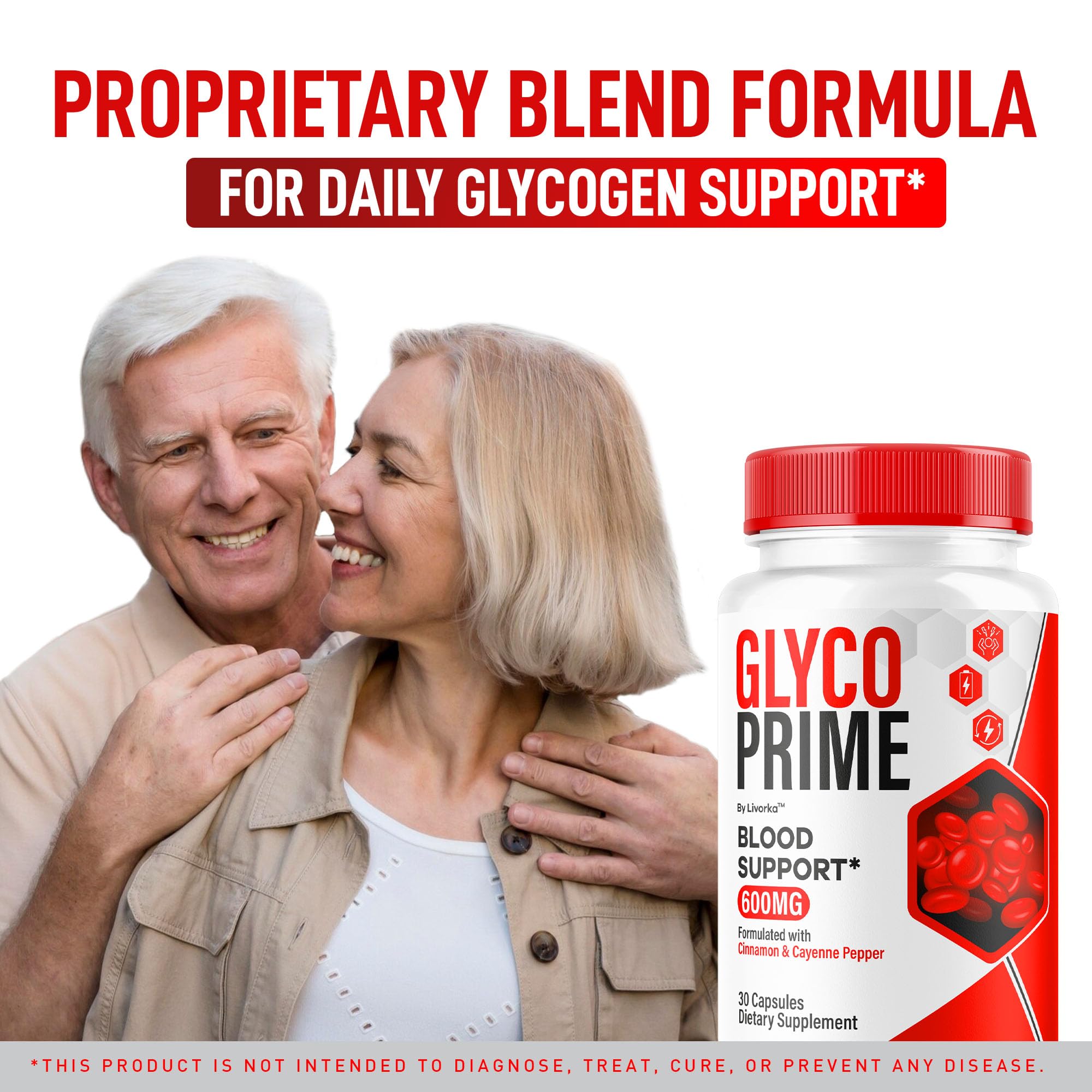 LIVORKA Glyco Prime capsules pour demonstrating easy dosing.