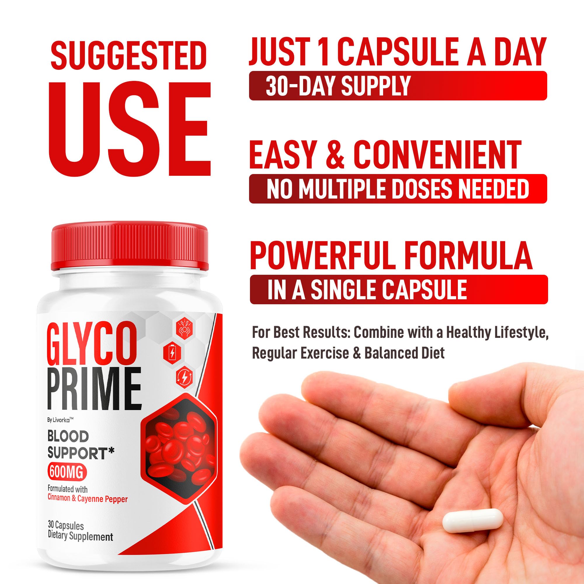 LIVORKA Glyco Prime packaging inside reveals compact three-month supply.