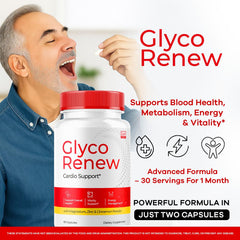 LIVORKA Glyco Renew capsules back view showing dosage and ingredients.