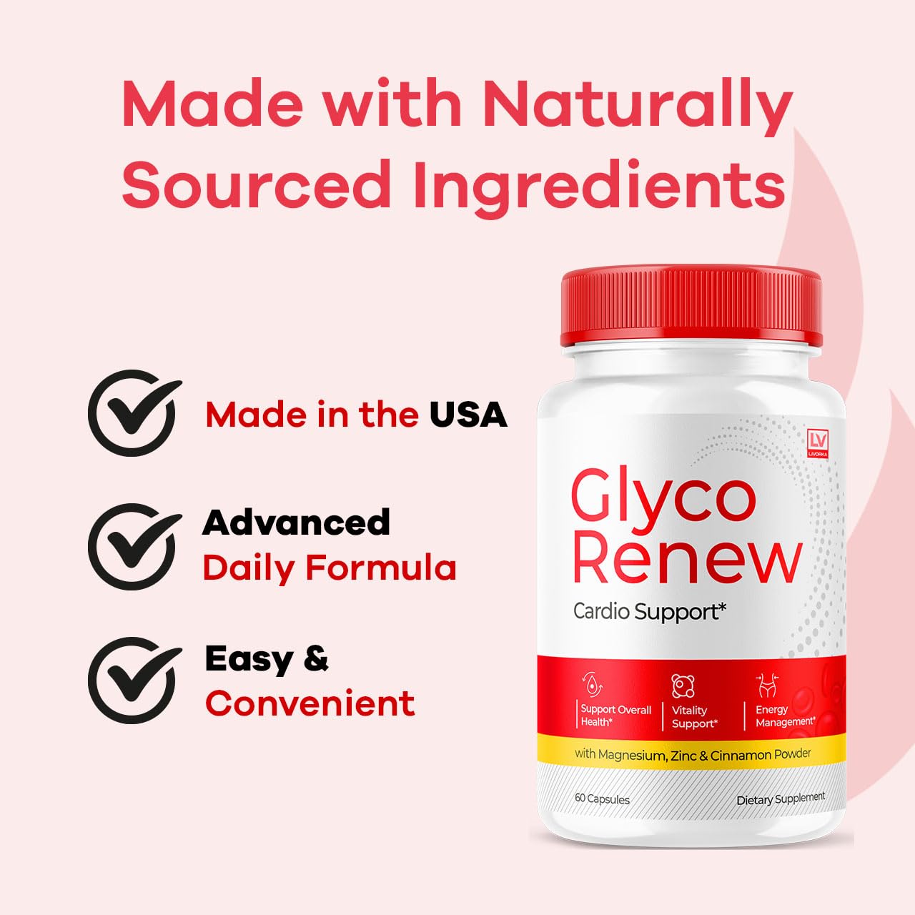 Packaging of LIVORKA Glyco Renew with product name and features.