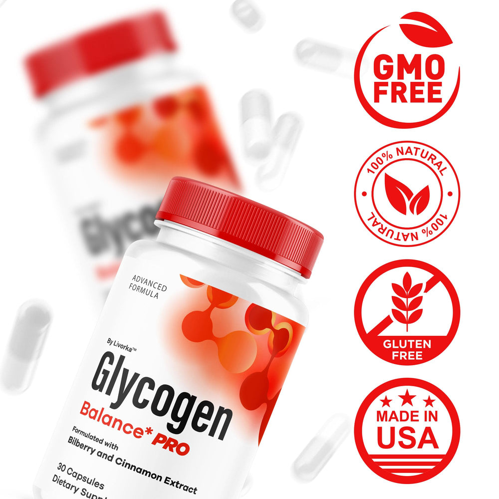 LIVORKA Glycogen Balance Pro bottle top view showing freshness