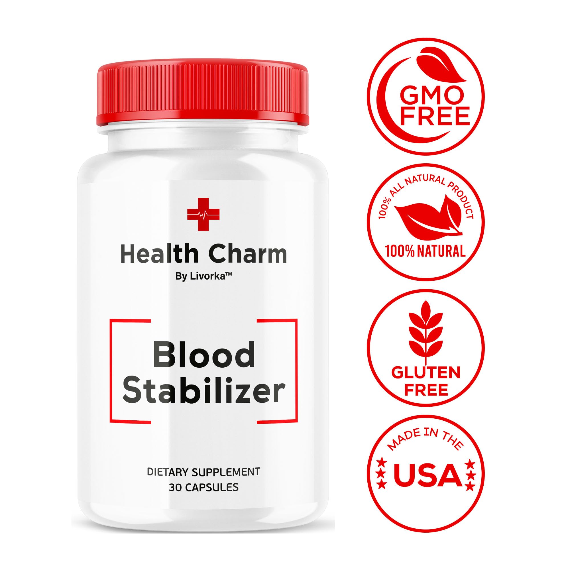 Pills dispensed from LIVORKA Health Charm bottle for daily use