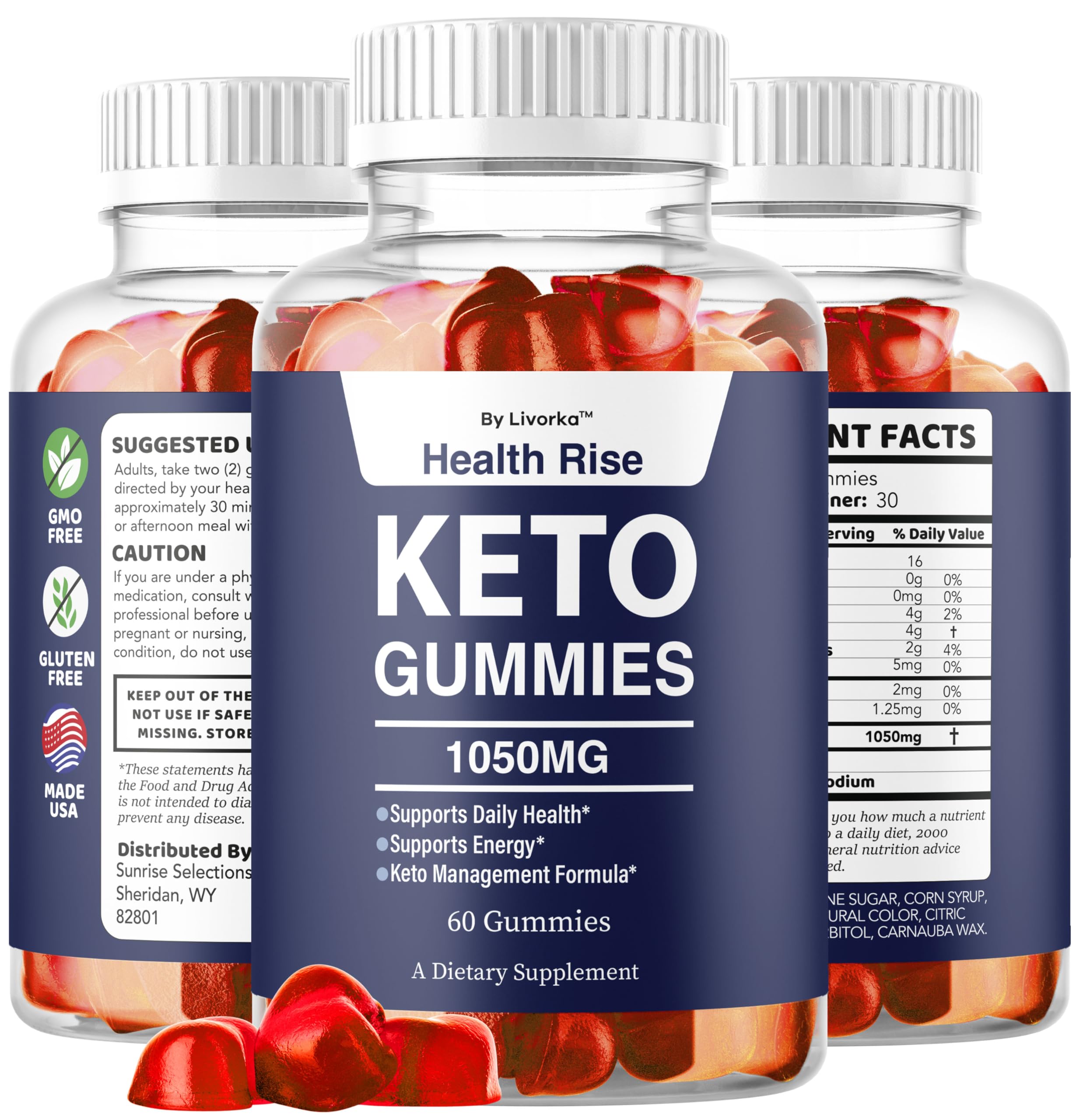 Label front detail indicates key ingredients and clean labeling.