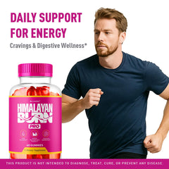 LIVORKA Himalayan Burn Pro Gummies pink salt formula image emphasizes natural minerals for vitality.