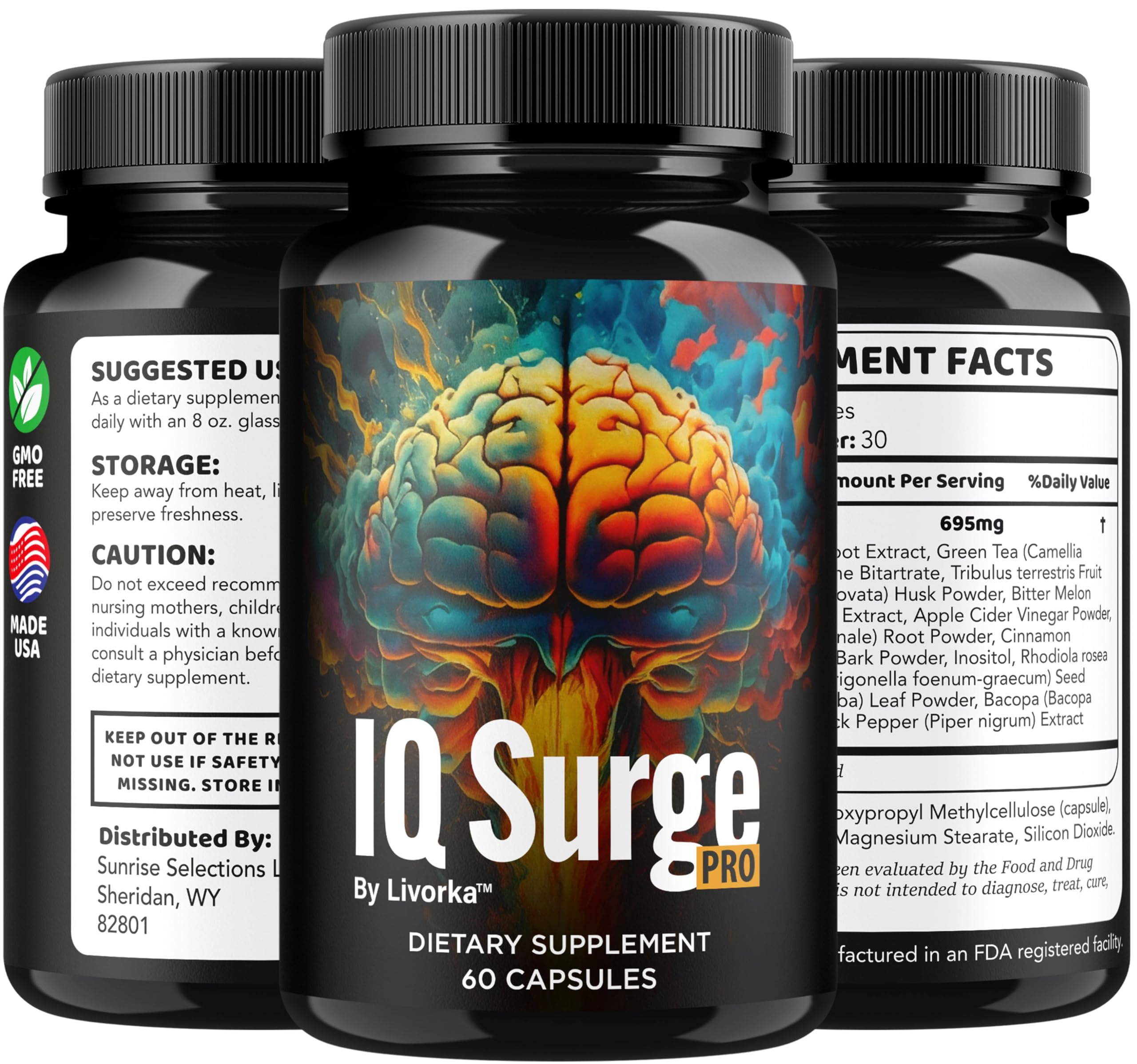 LIVORKA IQ Surge Pro capsules on soft-lit surface for easy daily use