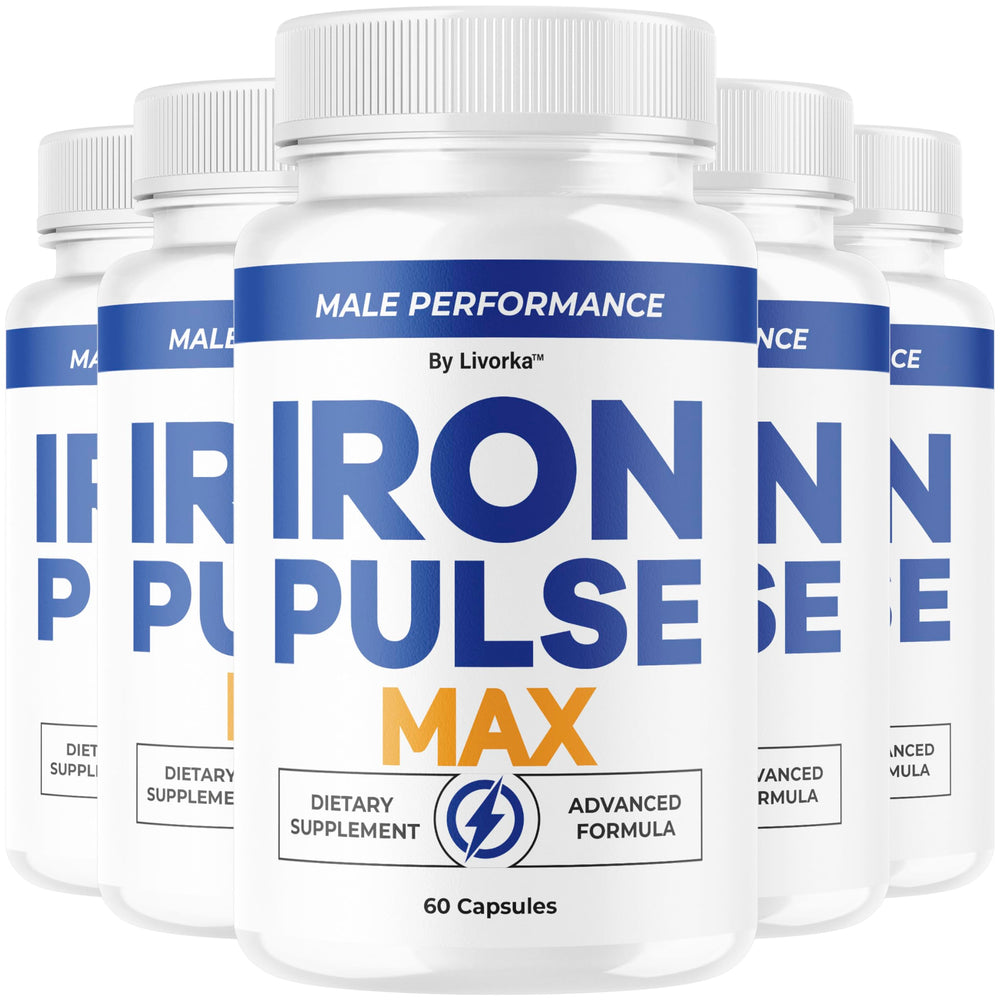 LIVORKA Iron Pulse Max 5-pack box shown for long-term wellness.