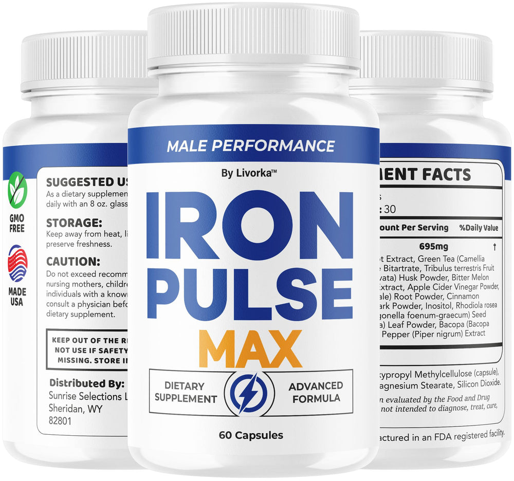Visual concept of LIVORKA Iron Pulse Max promoting daily wellness.
