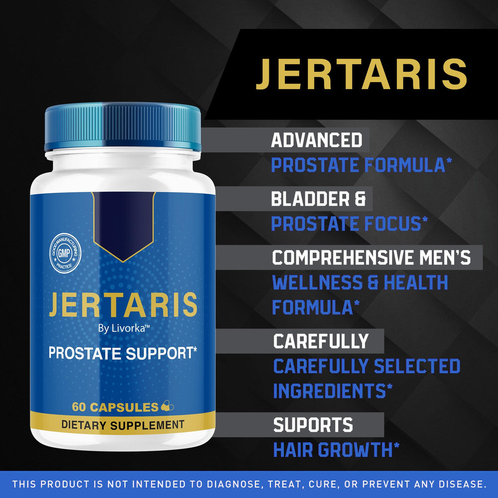 LIVORKA Jertaris bottle back detailing ingredients and usage guidance