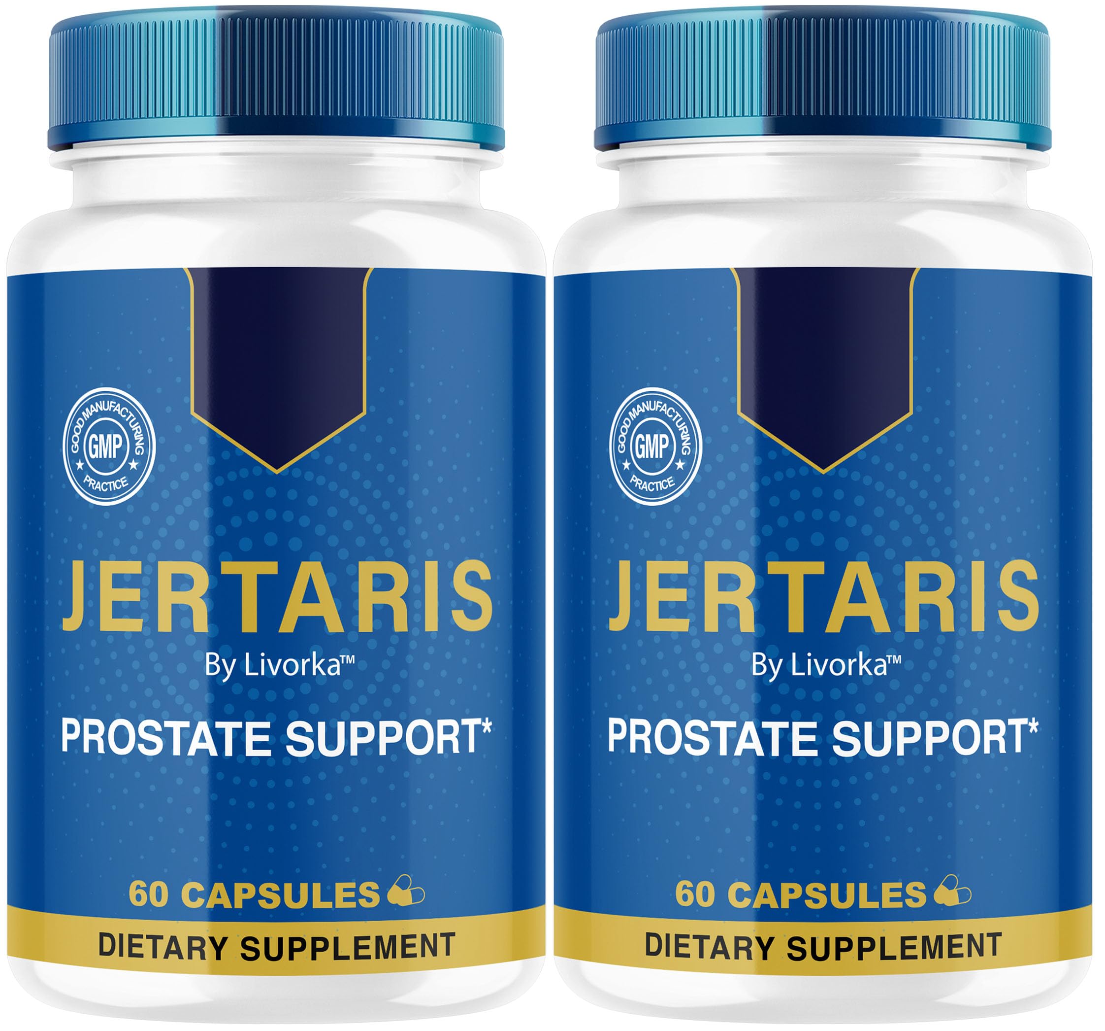 LIVORKA Jertaris bottle front for everyday prostate health support