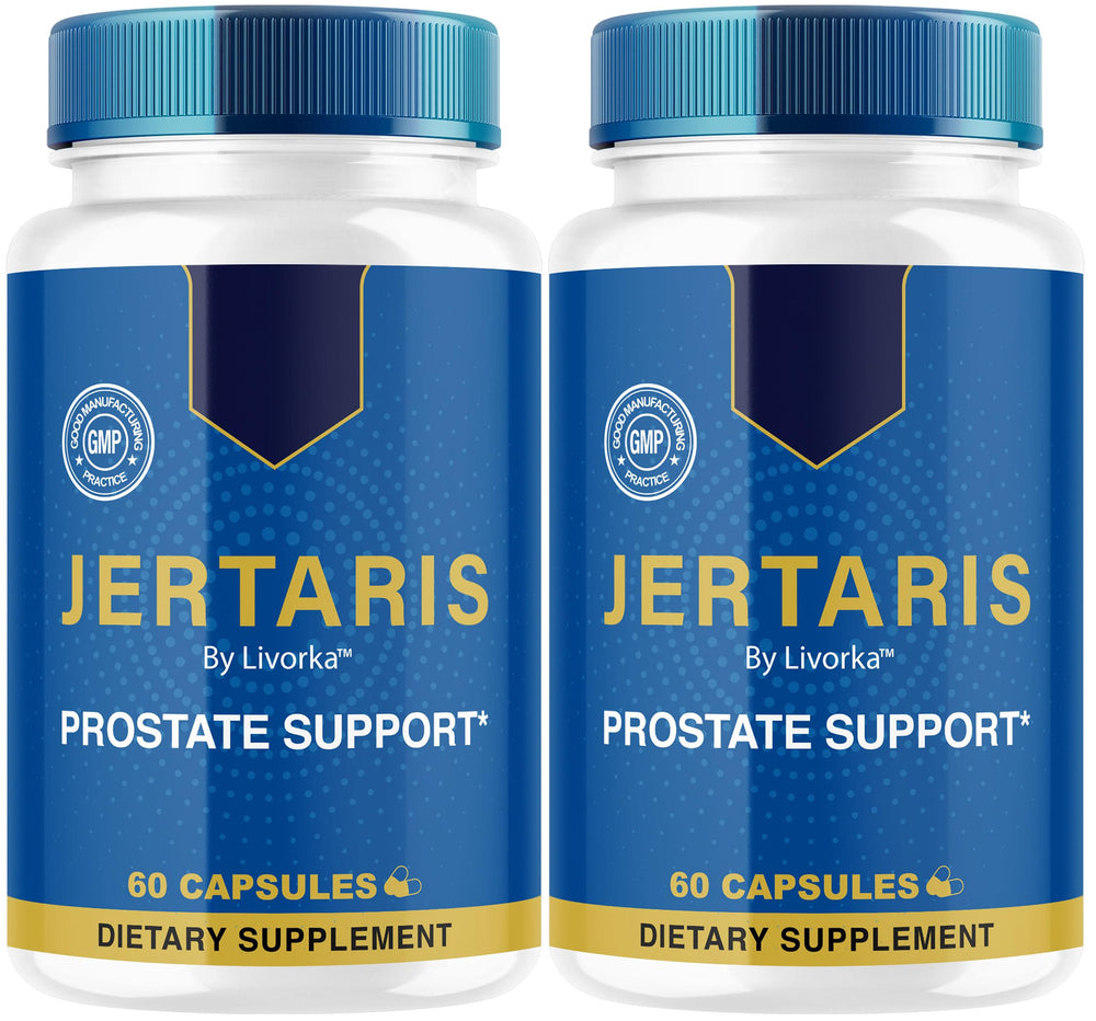 LIVORKA Jertaris bottle front for everyday prostate health support