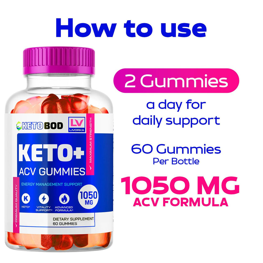 LIVORKA Ketobod ACV Gummies 3-pack packaging, convenient multi-pack for consistency