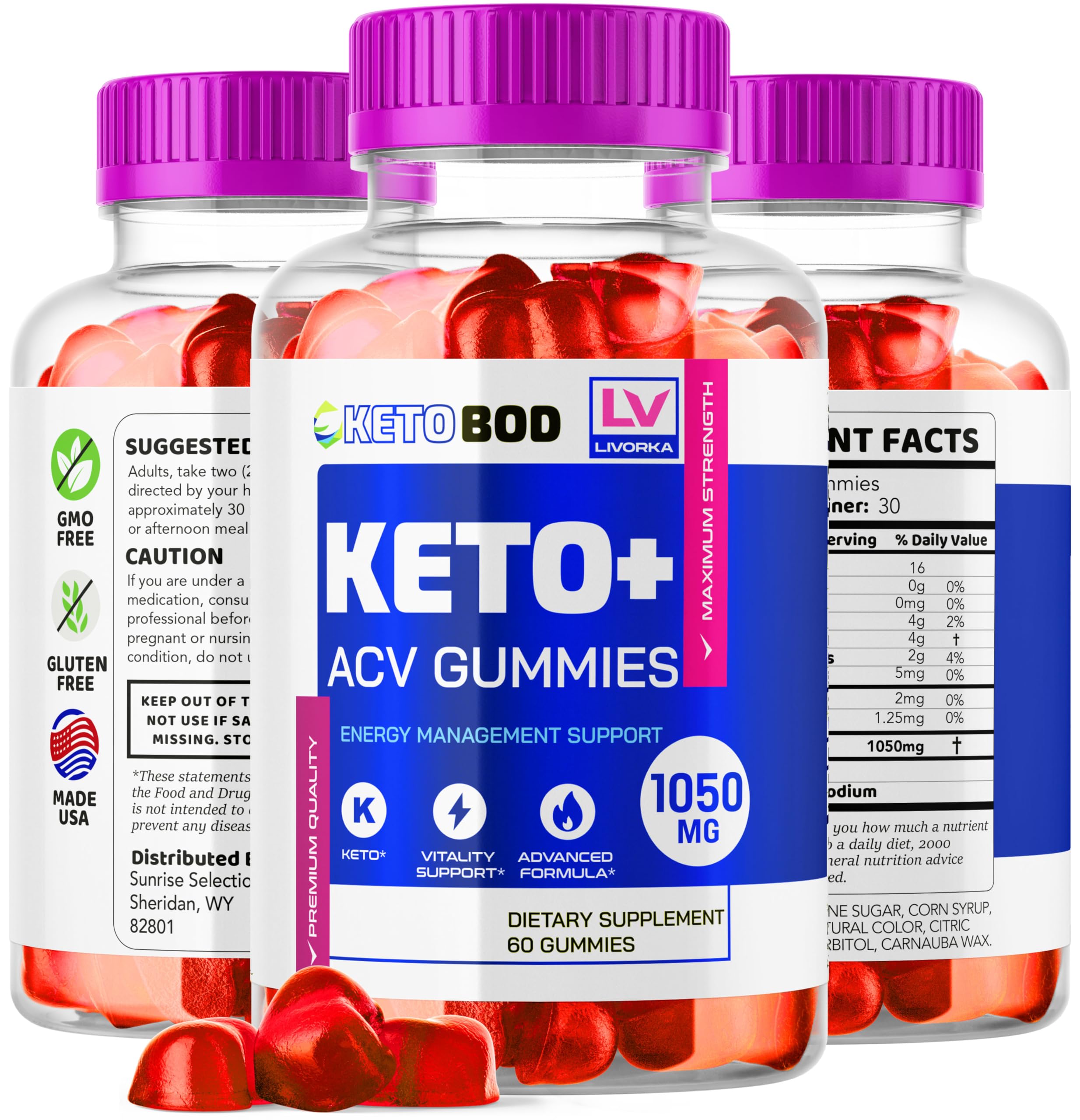 LIVORKA Ketobod ACV Gummies brand logo on premium packaging