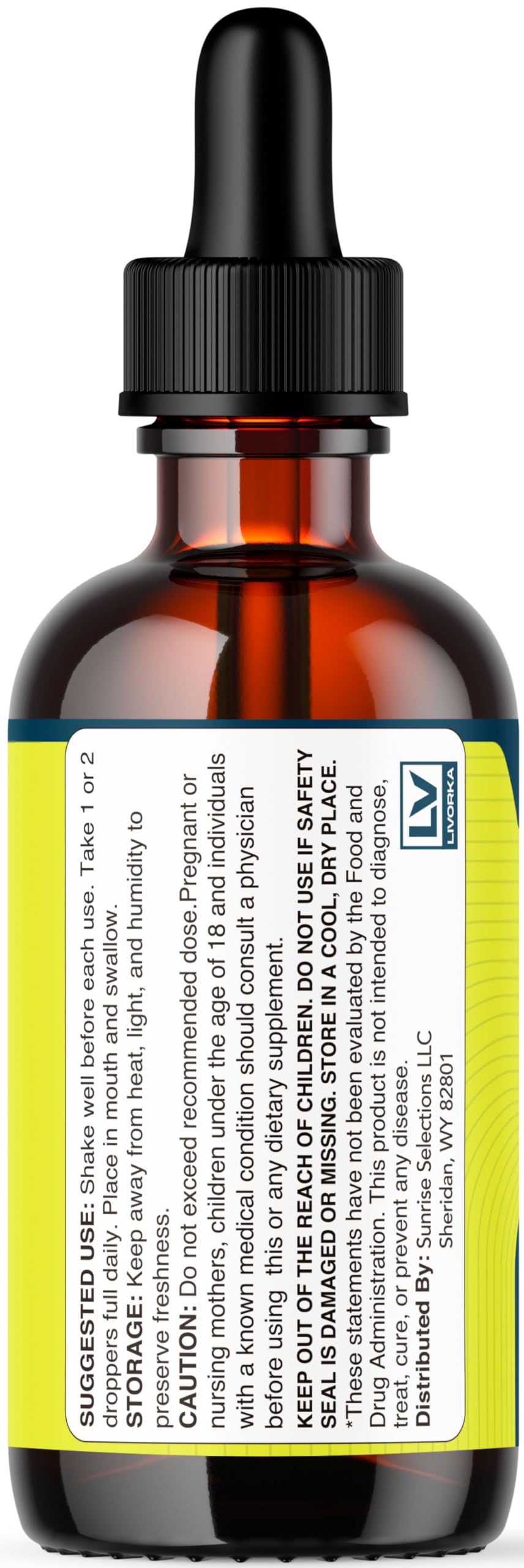 LIVORKA LipoBoost Drops dispense drop illustrating simple dosing