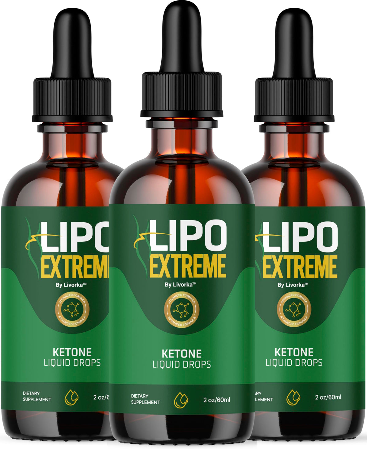 LIVORKA LipoExtreme bottle front for daily wellness routine.