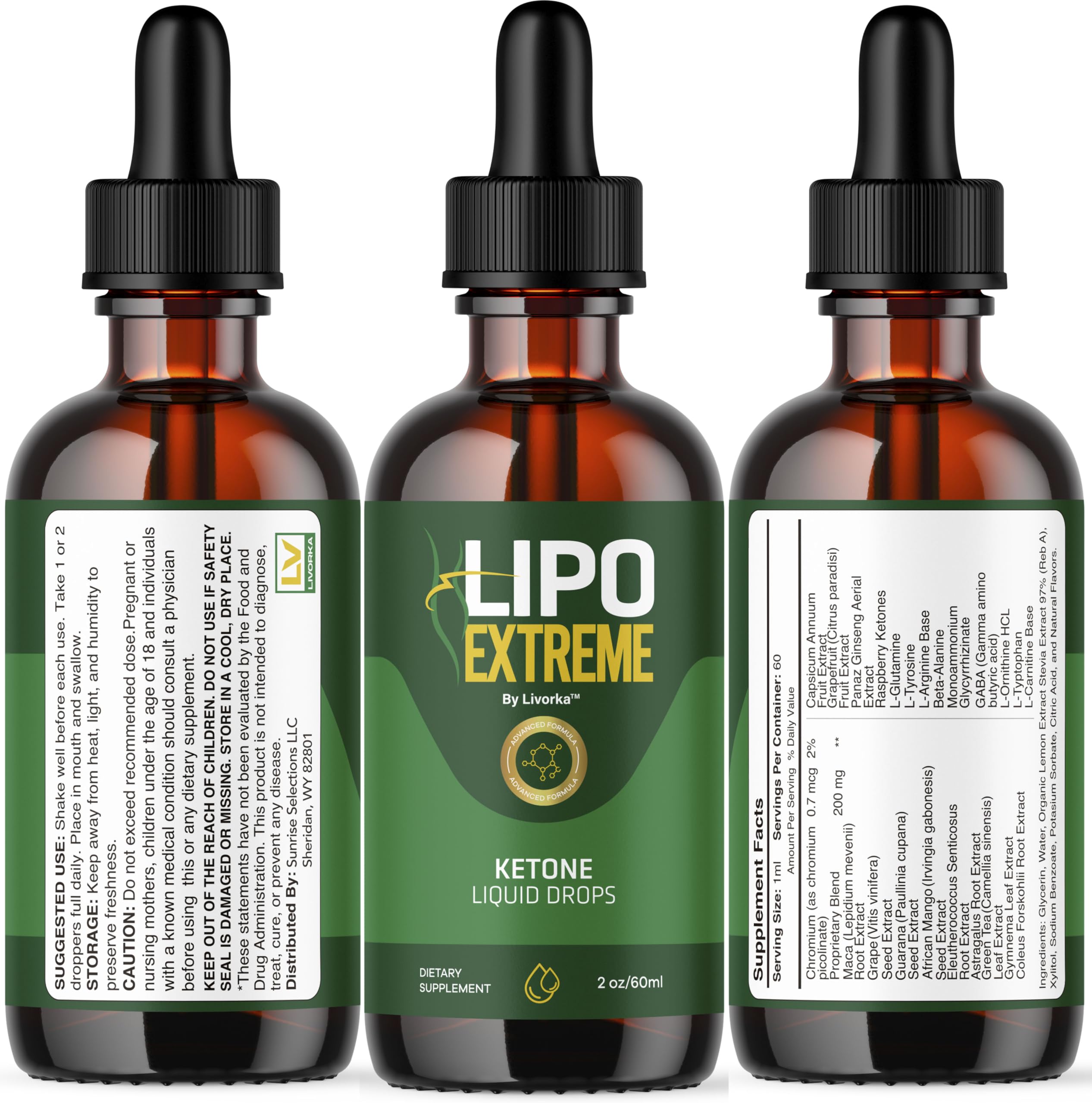 Lifestyle scene with LIVORKA LipoExtreme drops in daily routine.