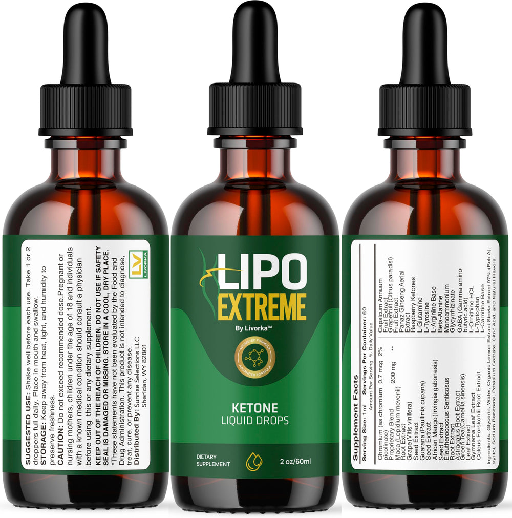 Lifestyle scene with LIVORKA LipoExtreme drops in daily routine.