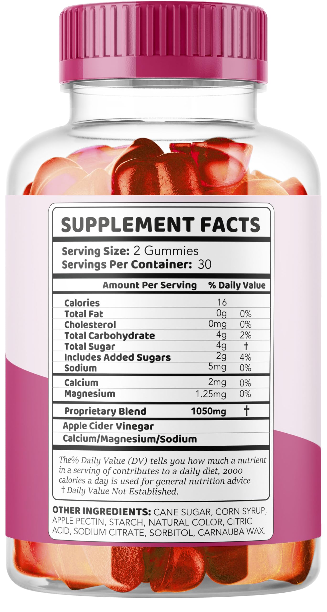 LIVORKA Lipogummies ingredients label for transparency