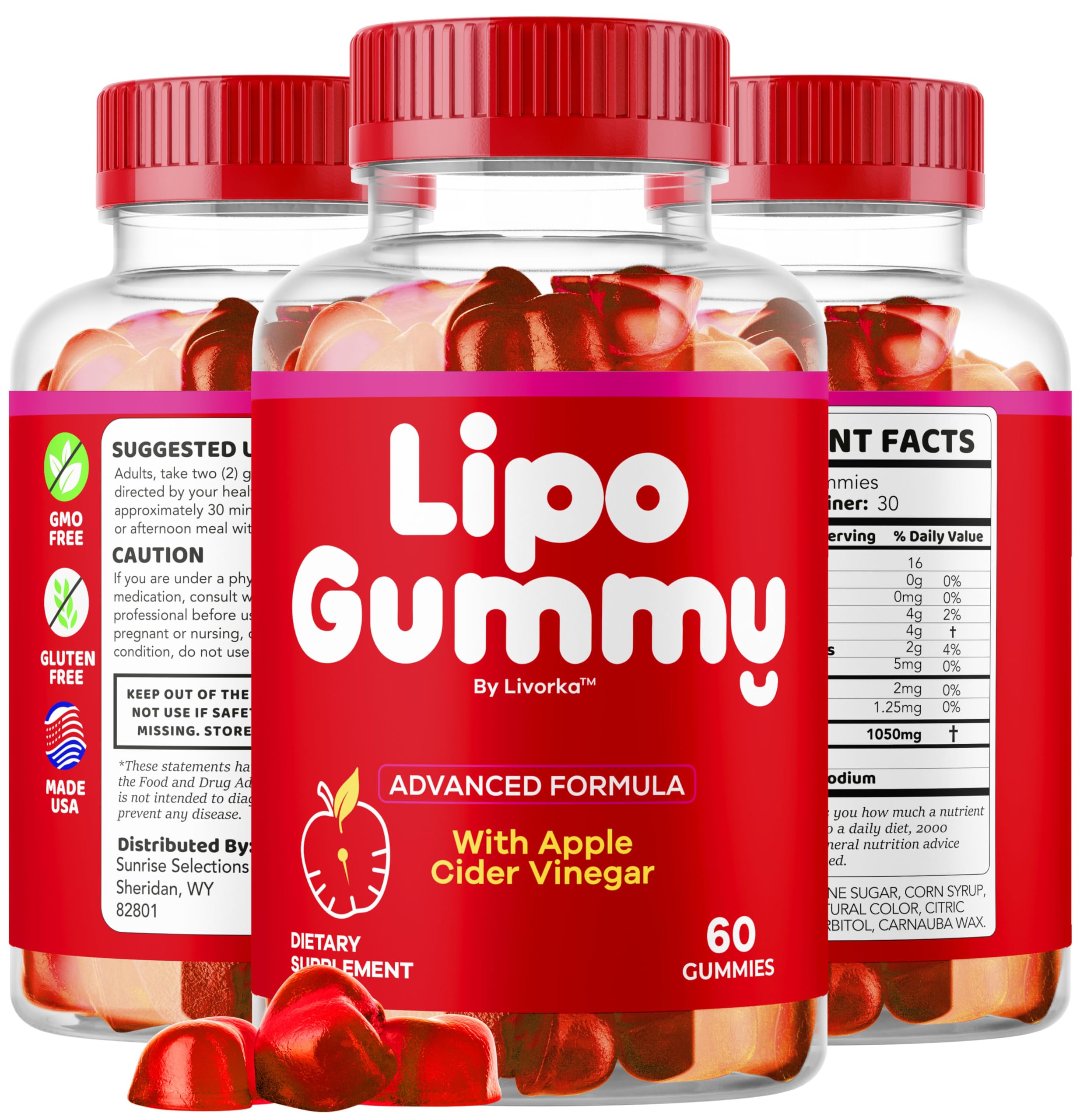 LIVORKA LipoGummy serving ideas image for easy daily use