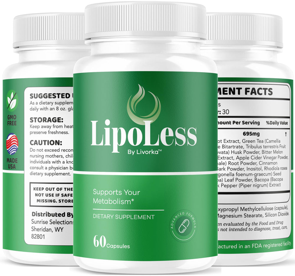 LIVORKA LipoLess bottle atop a minimalist desk, supports consistency.