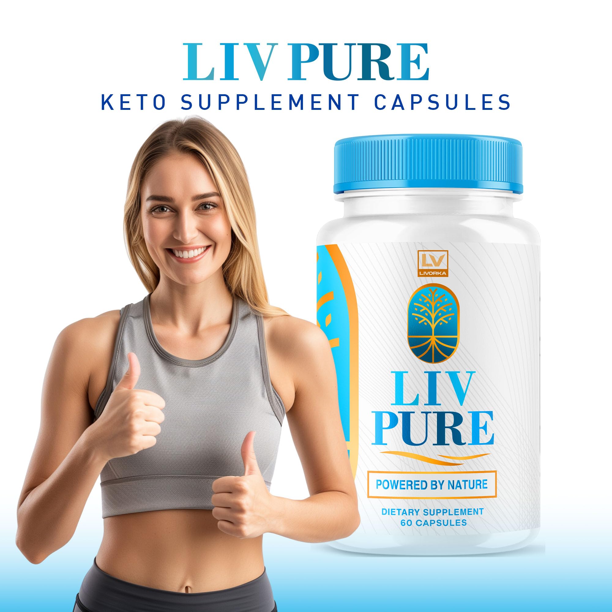 LIVORKA Liv Pure capsules swirl showing easy daily dosing