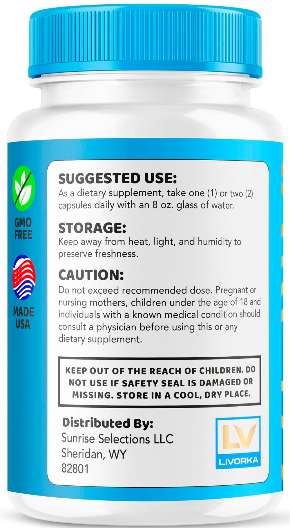 LIVORKA LivPure packaging box on product shelf signaling trusted quality.