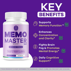 LIVORKA Memo Master Pro capsules closeup emphasizes an easy-to-swallow form.
