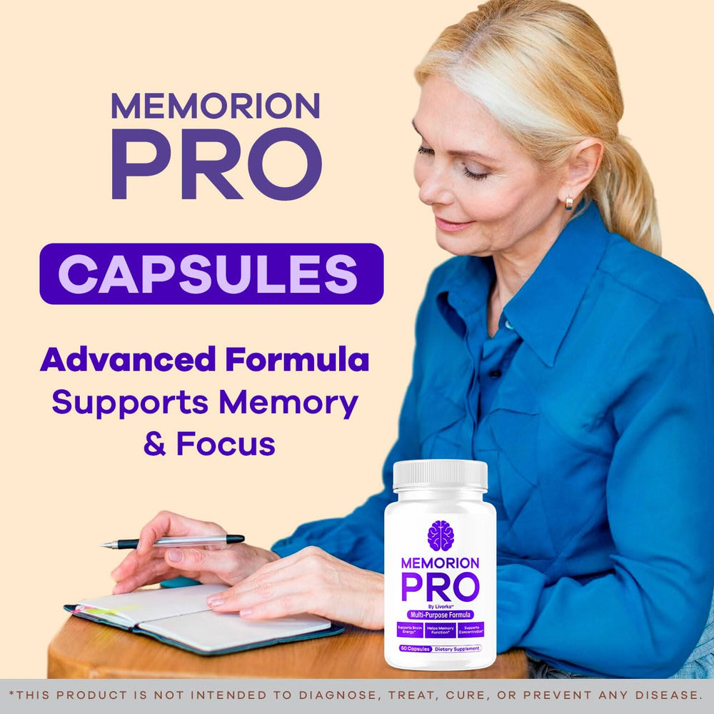 Two-pack Memorion Pro box with 120 capsules for a two-month supply.