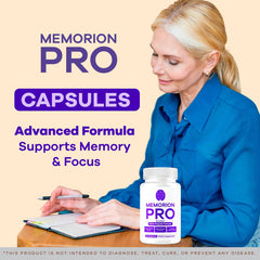 Two-pack Memorion Pro box with 120 capsules for a two-month supply.