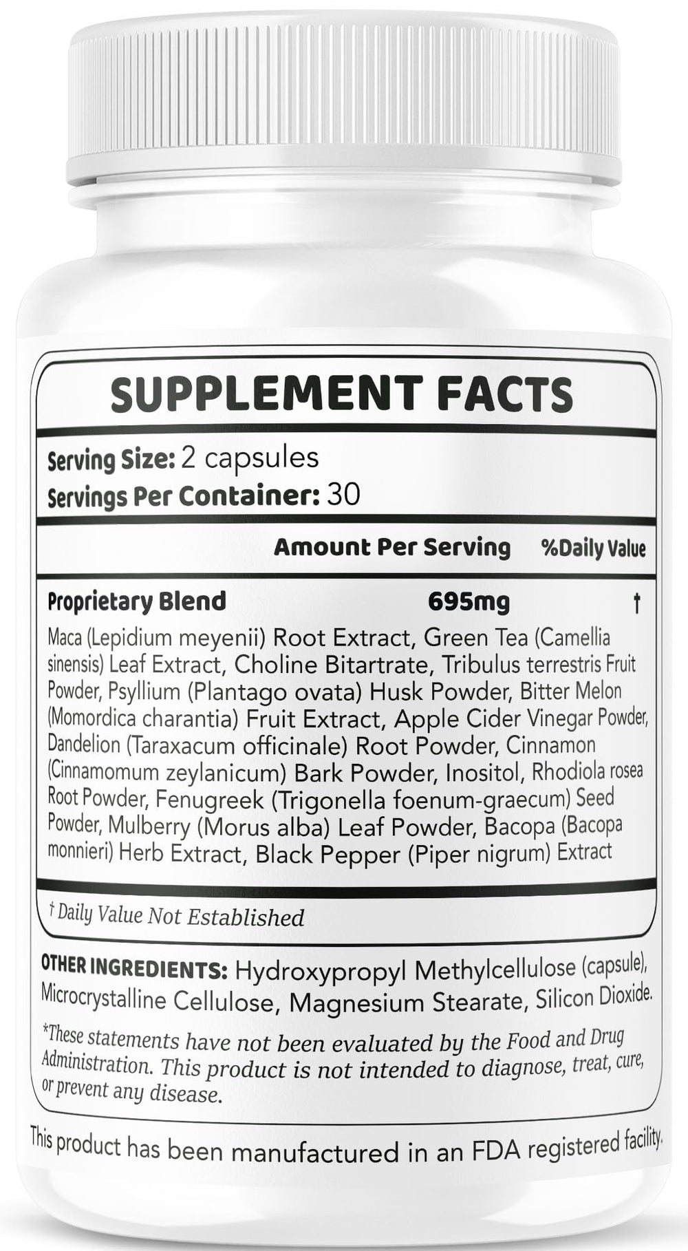 Label close-up showing advanced formula and quality packaging.