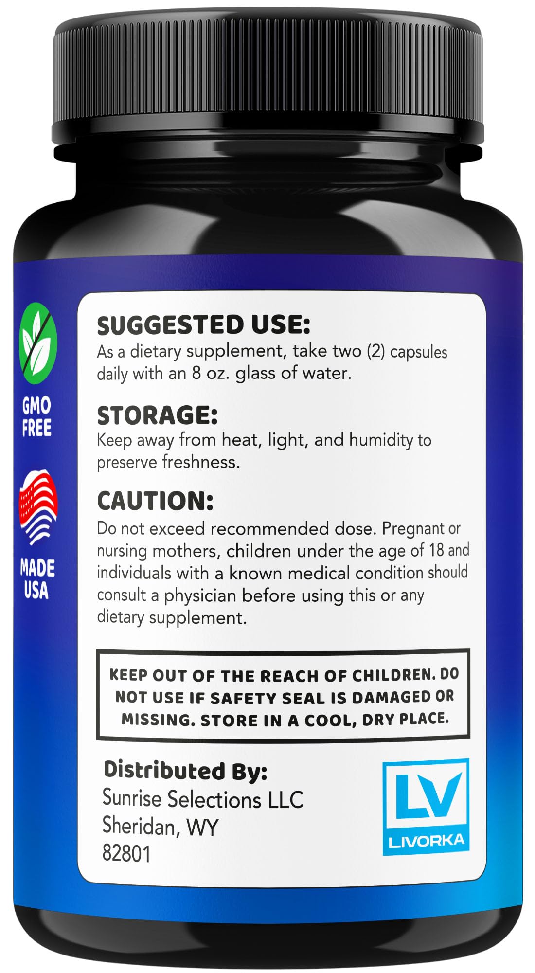LIVORKA Memory Mood Brain packaging inset highlighting three‑month supply.