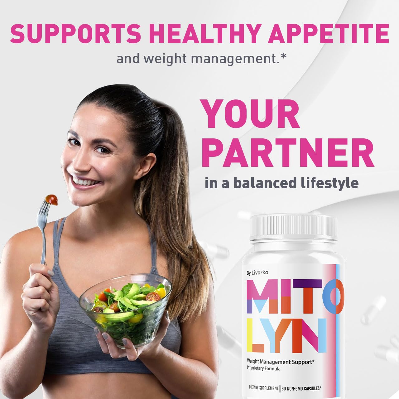 LIVORKA Mitolyn packaging box showcasing clear supplement details and label.