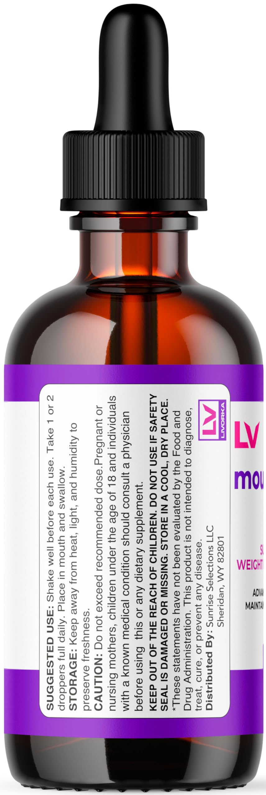 LIVORKA Moundrops Pro dosage scoop—precise measurement for consistency.