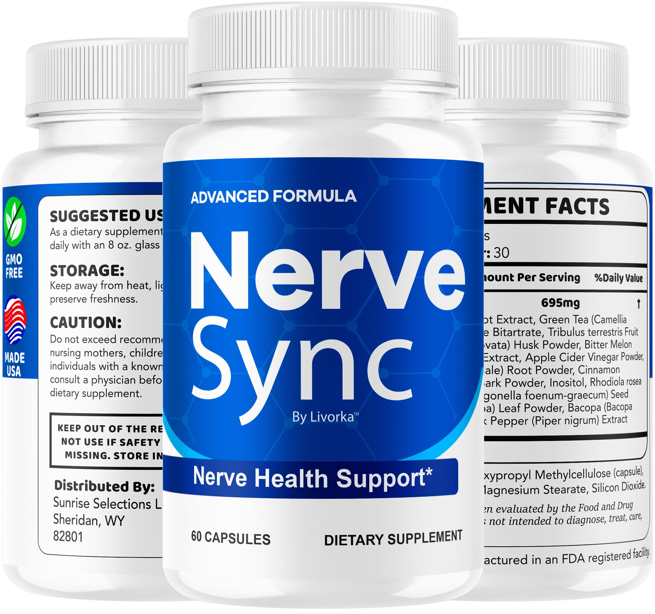 LIVORKA Nerve Sync 2-pack banner emphasizes value for two months