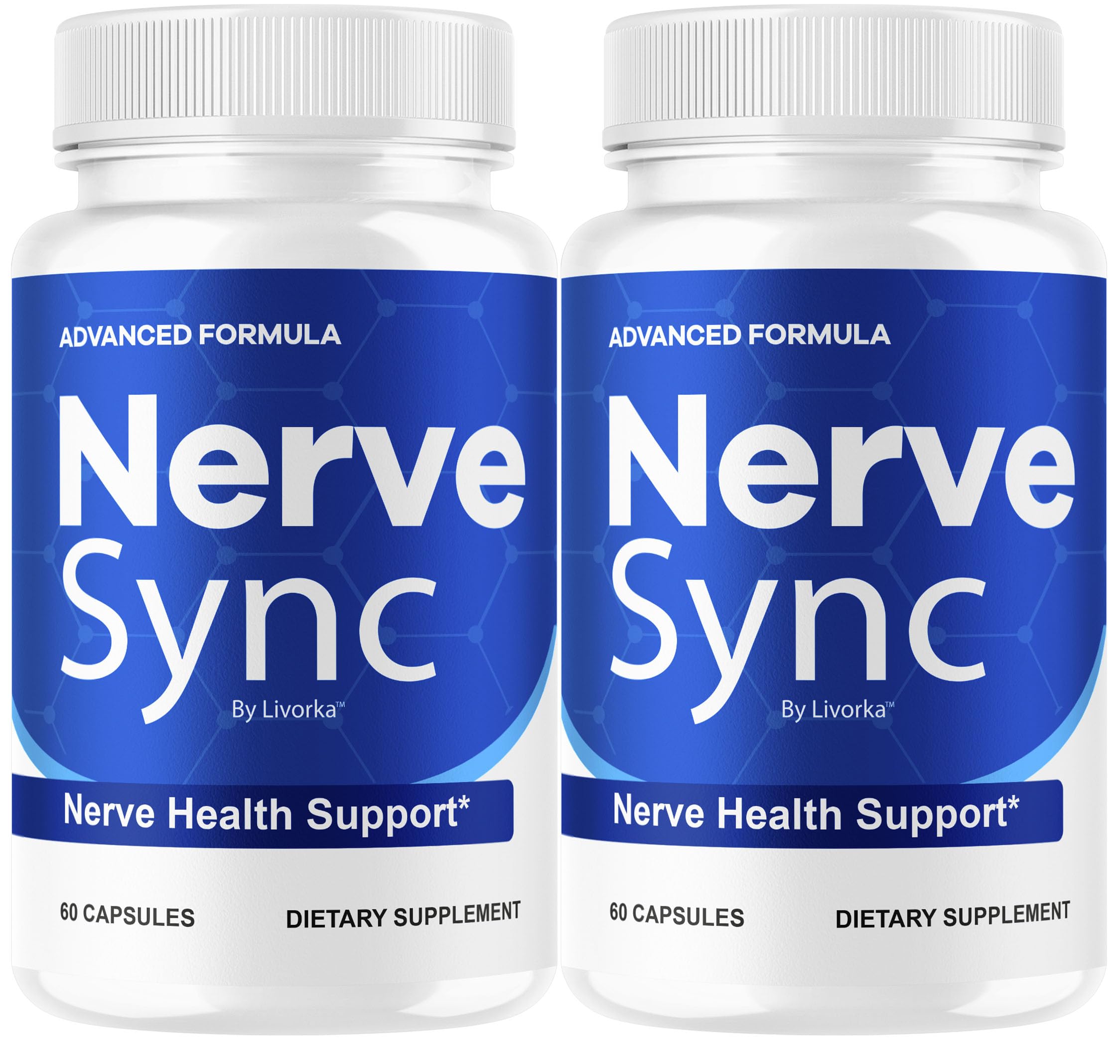 LIVORKA Nerve Sync bottle front for easy daily nerve health support