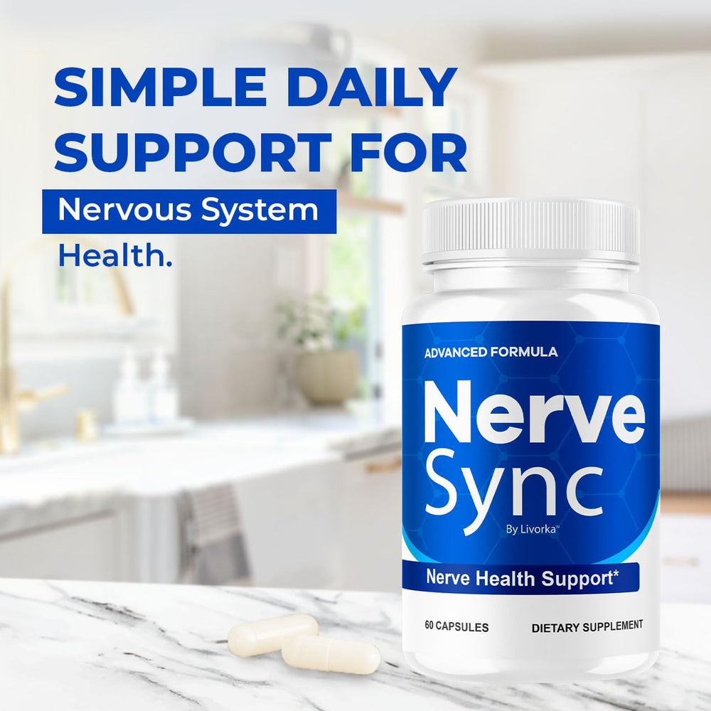 LIVORKA Nerve Sync pour bottle captures convenient daily dosing
