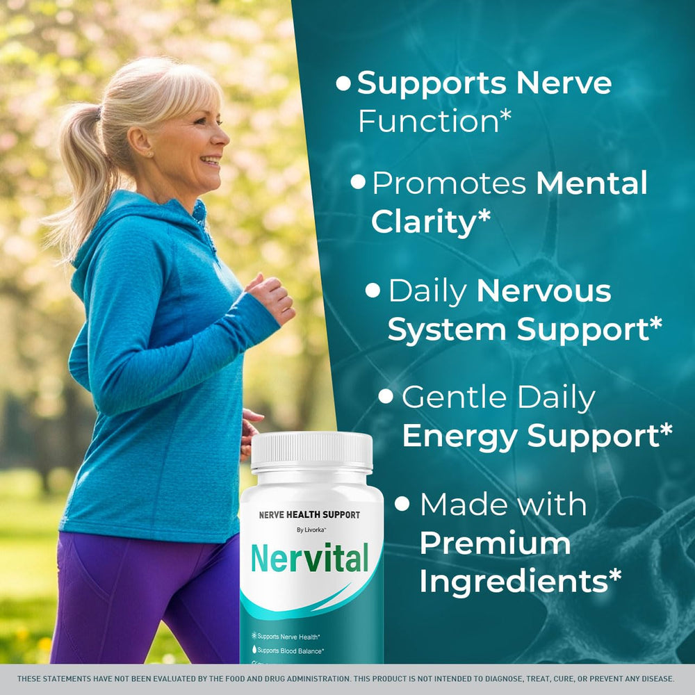 LIVORKA Nervital packaging interior highlights ingredient list for informed choice.