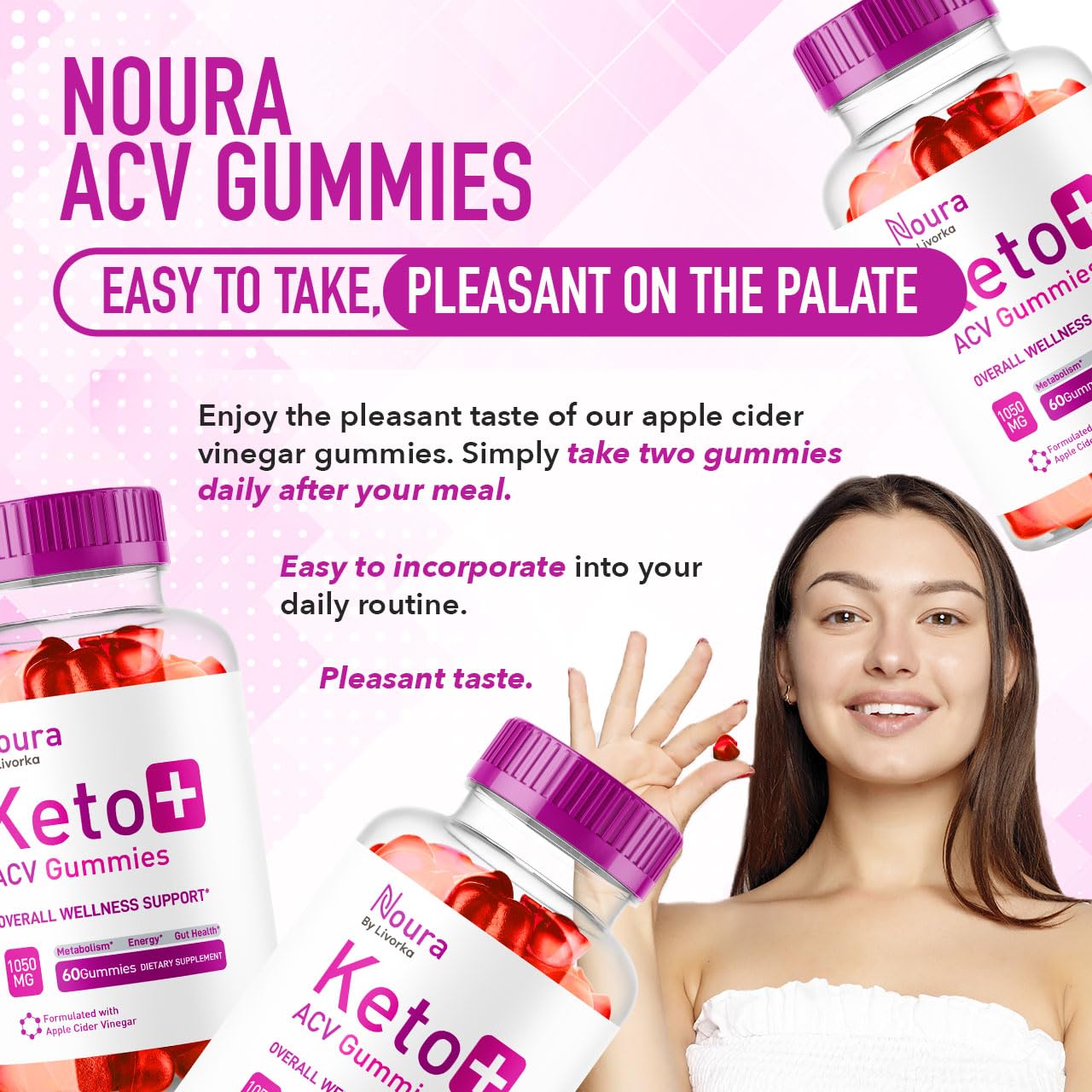 LIVORKA Noura Keto Plus ACV pack showcases versatility.